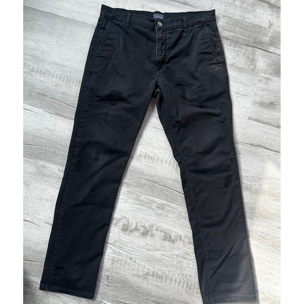 Levis 511 Slim Fit Chino Pants Mens W34 L32 Black Twill Trousers 13151-0082